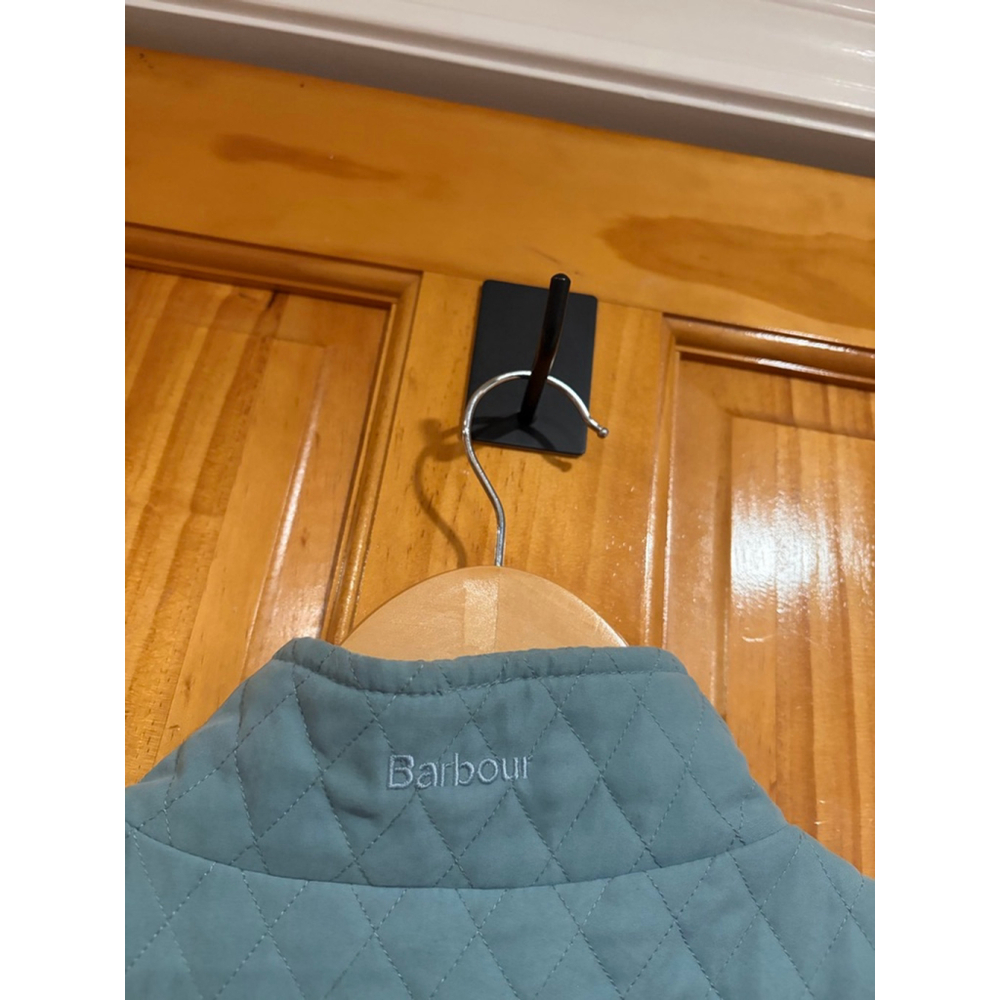 Barbour Quilted Vest Blue Diamond Quilt Zip Pockets Women’s US 10 UK 14 - Picture 8 of 11